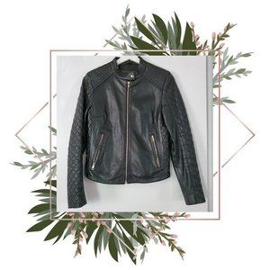 EACH OTHER PARIS | Black leather biker jacket